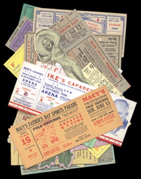 Concerts - 1930's-80's Entertainment Unused Proof Tickets (47)