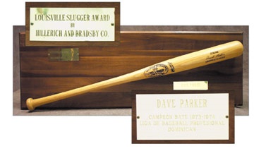 Baseball Awards - 1973-74 Dave Parker Dominican Republic Batting Championship Award (13x38")