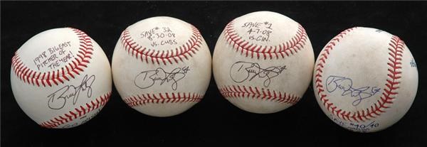 - 2008 Brad Lidge Signed Game Used Save Balls and More (12)