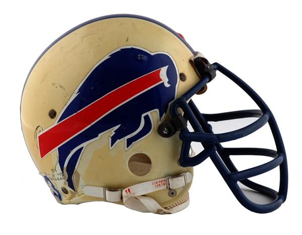 - 1983 Sherman White Buffalo Bills Game Worn Helmet