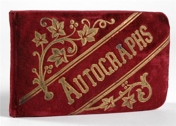 19th Century Baseball - Cy Young’s 1889 Personal Autograph Book with Earliest Know Signature