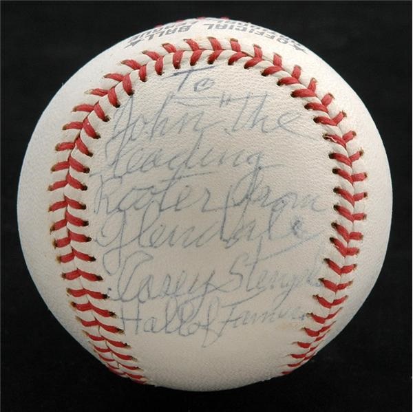 Baseball Autographs - Casey Stengel Personalized Single Signed Baseball