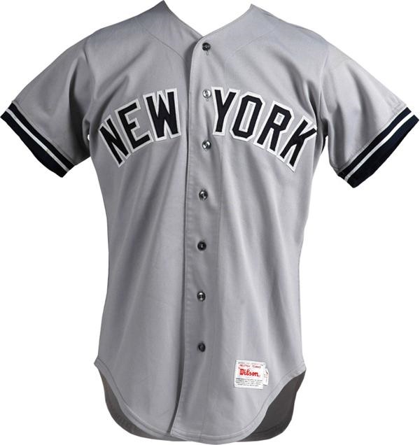 - 1986 Ken Griffey Game Used New York Yankee Jersey