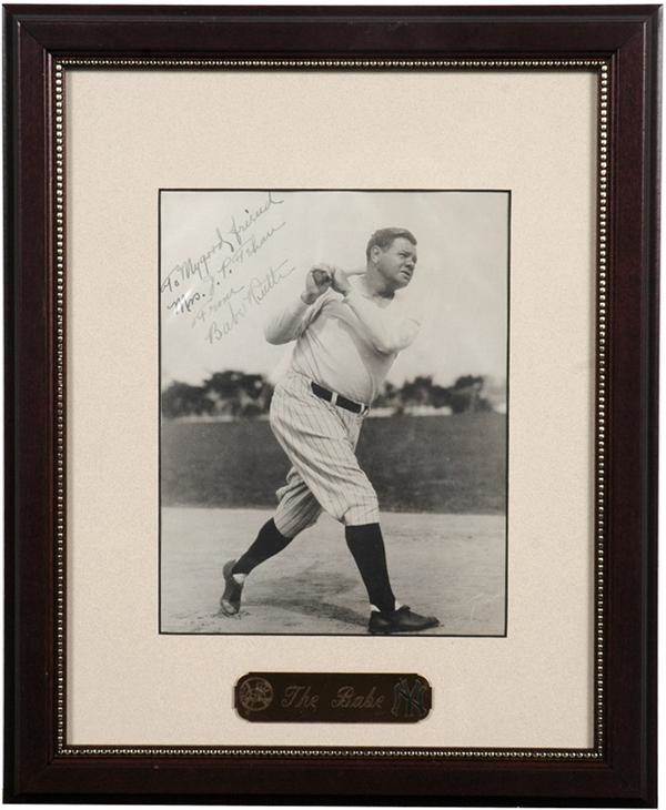 Baseball Autographs - Babe Ruth Signed Photo