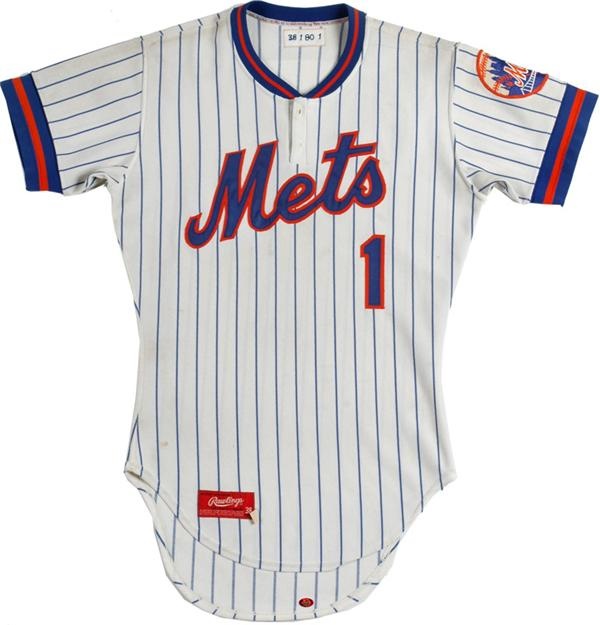 Baseball Equipment - 1980 Mookie Wilson Game Used New York Mets Jersey