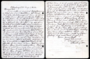 Ed Barrow - 1942 JackGlasscock Handwritten Letter