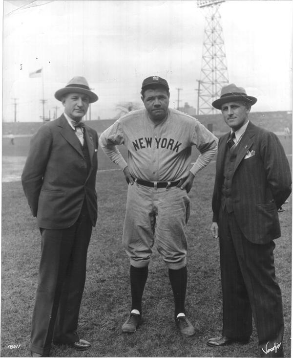 Babe Ruth and Lou Gehrig - Babe Ruth in Pose