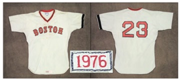 Cuban Sports Memorabilia - 1976 Dwight Evans Game Worn Jersey