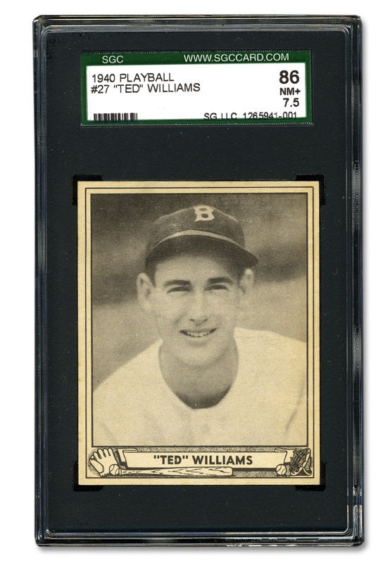 1940 Playball Ted Williams SGC 7.5