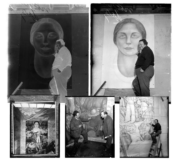 Historical - Diego Rivera Original Glass Plate Negatives (4)