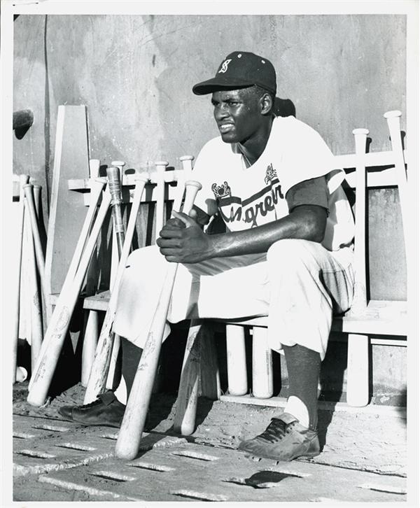 Clemente and Pittsburgh Pirates - 1954 Roberto Clemente Santurce Crabbers Photograph
