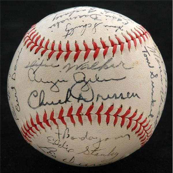 1944 Brooklyn Dodgers Team Signed Baseball