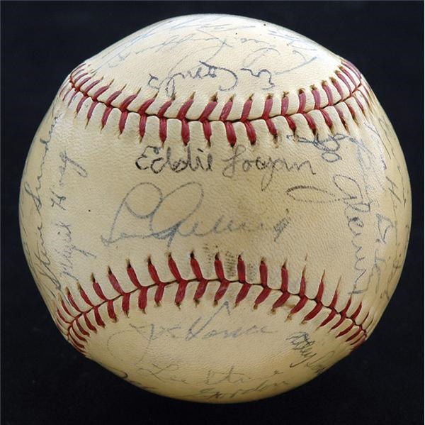 NY Yankees, Giants & Mets - 1938 New York Yankees Team Signed Baseball