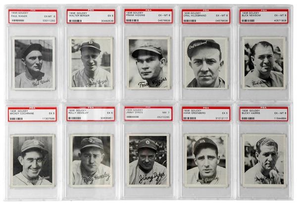 Baseball and Trading Cards - 1936 Goudey Complete Set (All PSA Graded)