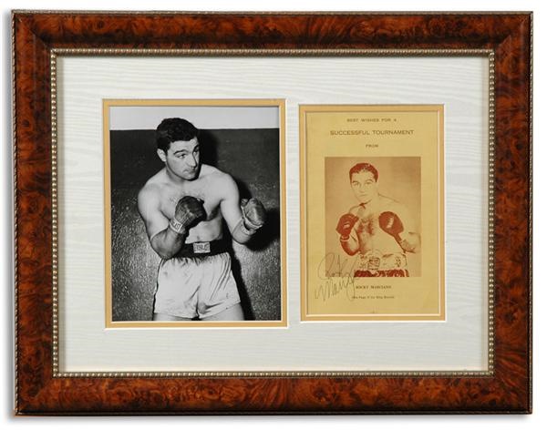 Muhammad Ali & Boxing - Rocky Marciano Signed Program