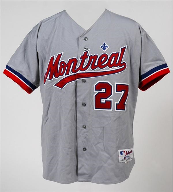Baseball Equipment - Vladimir Guerrero Circa 2002 Game Used Montreal Expos Jersey