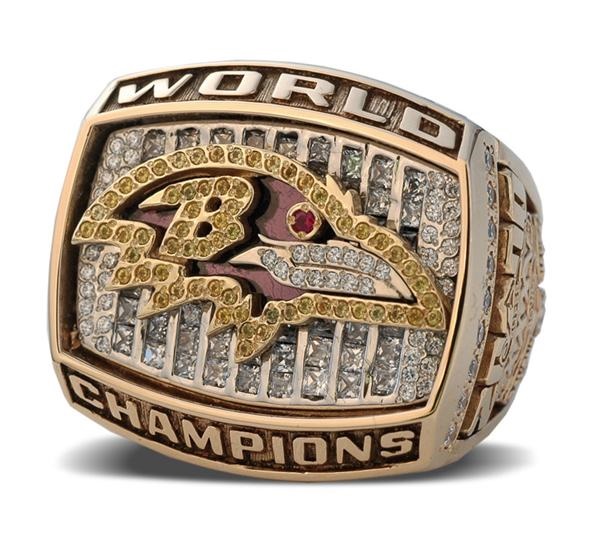 2000 Marvis Nash Baltimore Ravens Super Bowl Championship Ring