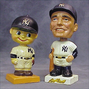 NY Yankees, Giants & Mets - 1960's Roger Maris & New York Yankee Bobbing Heads