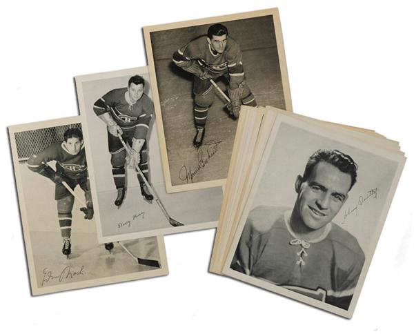 Baseball and Trading Cards - 1945-1954 Montreal Canadiens Quaker Oaks 8 x 10 Photographs (31)