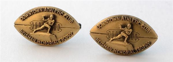 Football - Pair of Early Heisman Press Pins