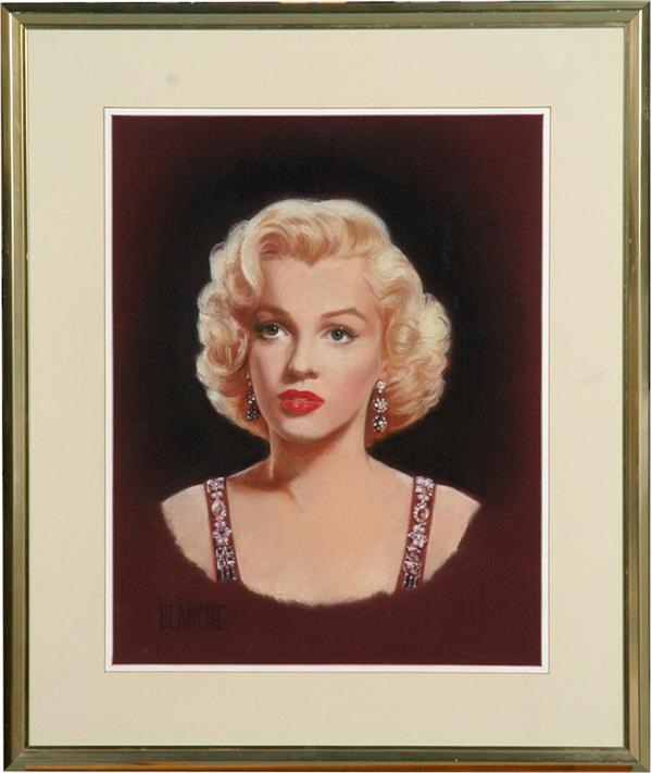 Rock And Pop Culture - Portrait of Marilyn Monroe by Blanche Weiss