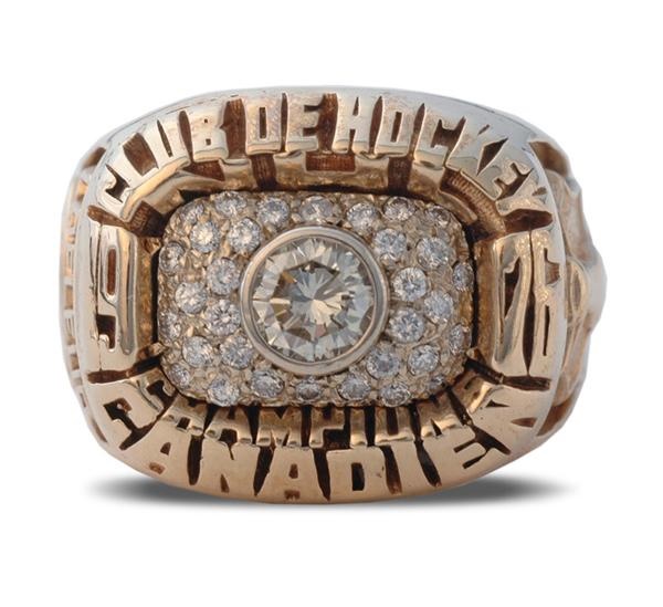 Hockey Memorabilia - 1976 Guy Lafleur Montreal Canadiens Stanley Cup Championship Ring