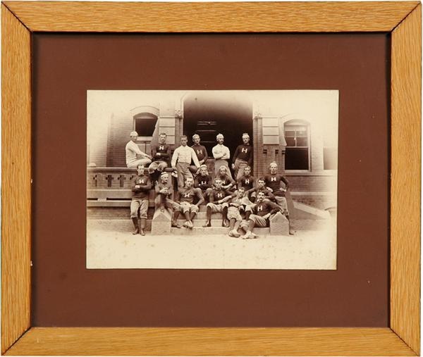 - 1879 Harvard Football Team Albumen Photograph