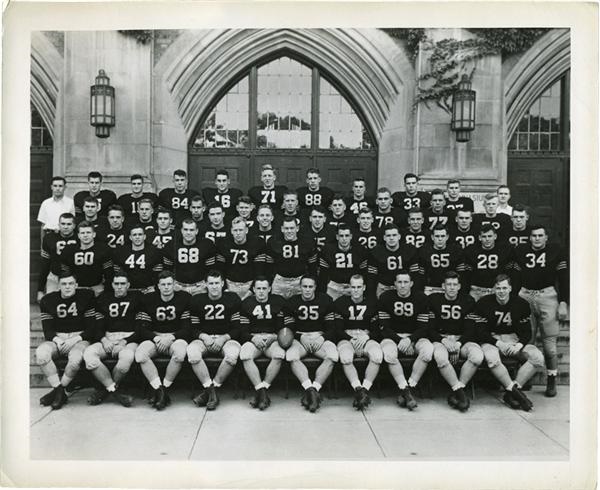 - 1945 Army Football Vintage Signed Photos with Blanchard &amp; Davis
