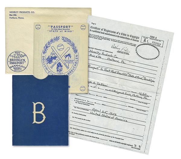 Mr. X - World Champion 1955 Brooklyn Dodgers Passport