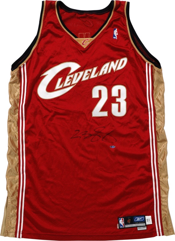 LeBron James 2004 -2005 Signed Cleveland Cavaliers Game Used Jersey