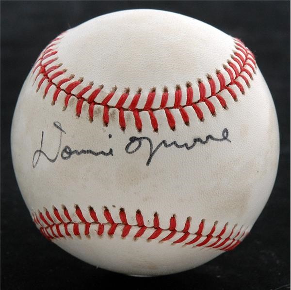 Baseball Autographs - Donnie Moore Single Signed Baseball