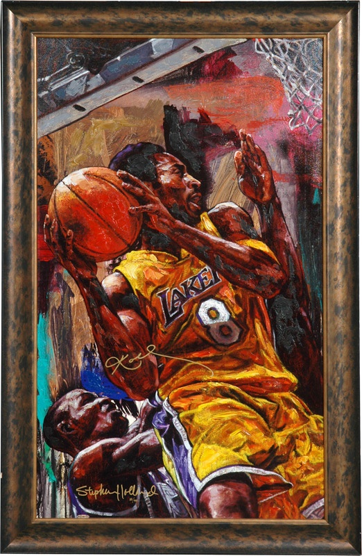 Sports Fine Art - Kobe Bryant Stephen Holland Signed Giclee 88/99