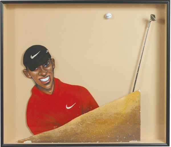 All Sports - Tiger Woods Steve Sax Original Art