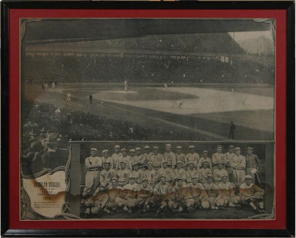 1916 Brooklyn Dodgers National League Pennant Print