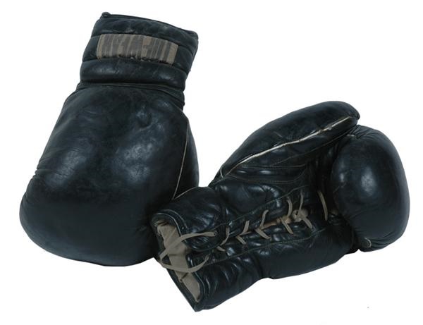 Muhammad Ali & Boxing - Rubin Hurricane Carter Fight Worn Gloves