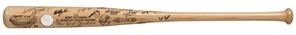 - 1998 New York Yankees Team Signed Bat 25/500