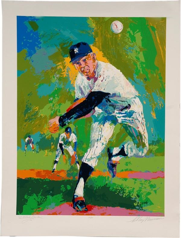 - Whitey Ford Leroy Neiman Signed Serigraph