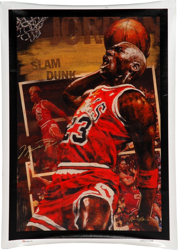Sports Fine Art - Michael Jordan Signed Stephen Holland Giclee AP 4/23