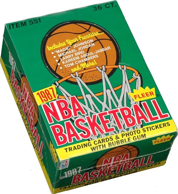 Baseball and Trading Cards - 1987 Fleer Basketball Wax Sealed Box