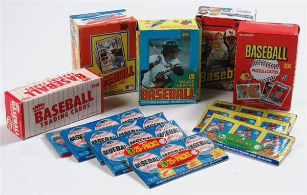 - Collection of Unopened Baseball Wax Including 1978 and (2) 1979 Boxes