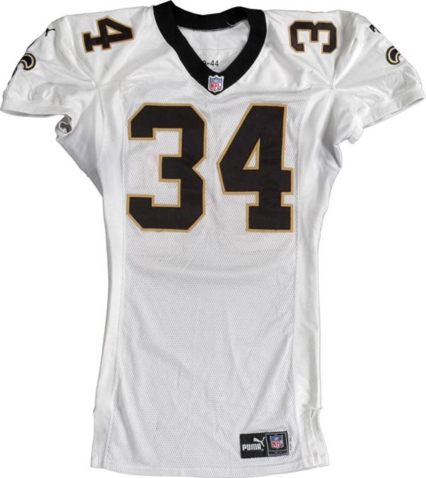1999 Ricky Williams Game Used Signed New Orleans Saints Jersey Team LOA
