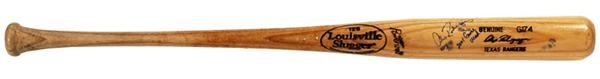 Baseball Equipment - 2001 Alex Rodriguez Autographed Game Used Bat