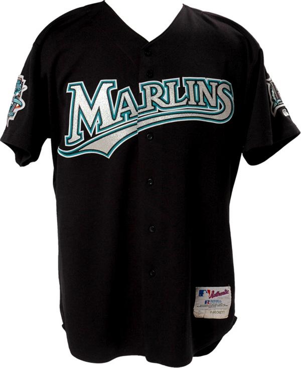 Baseball Equipment - 2003 Josh Beckett Florida Marlins Game Used Jersey
