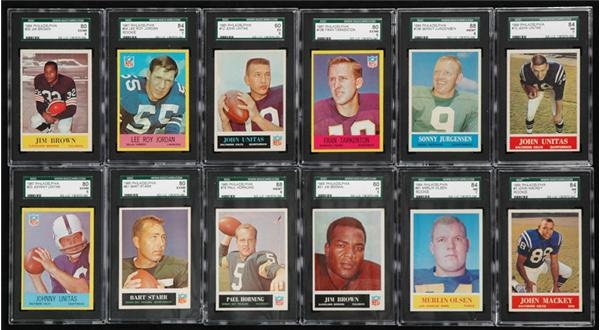Baseball and Trading Cards - Philadelphia Football Sets 1964, 1965, 1966 and (2) 1967 Sets