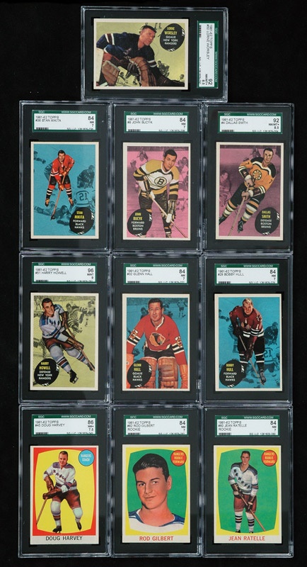 Baseball and Trading Cards - 1961-62 Topps Hockey SGC Graded Set