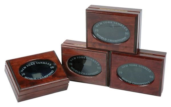 Sports Rings And Awards - New York Yankees World Series Ring Boxes (4)