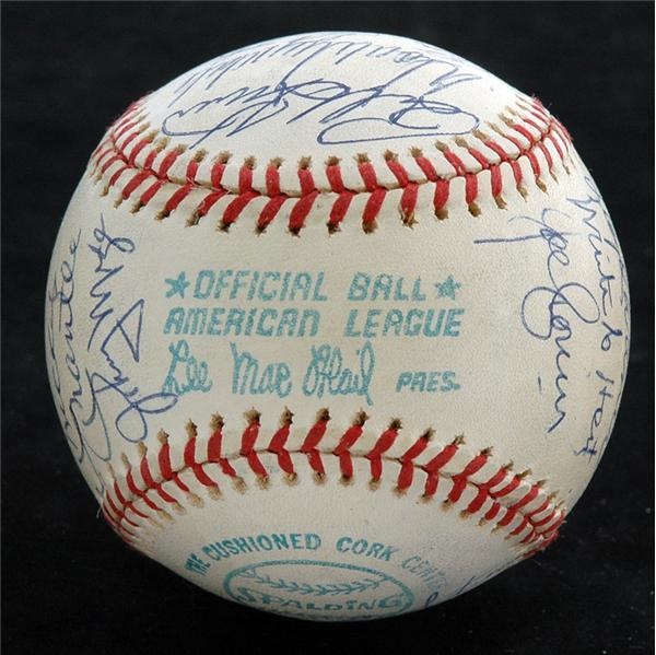 Baseball Autographs - Hall of Fame Signed Baseball with Mickey Mantle