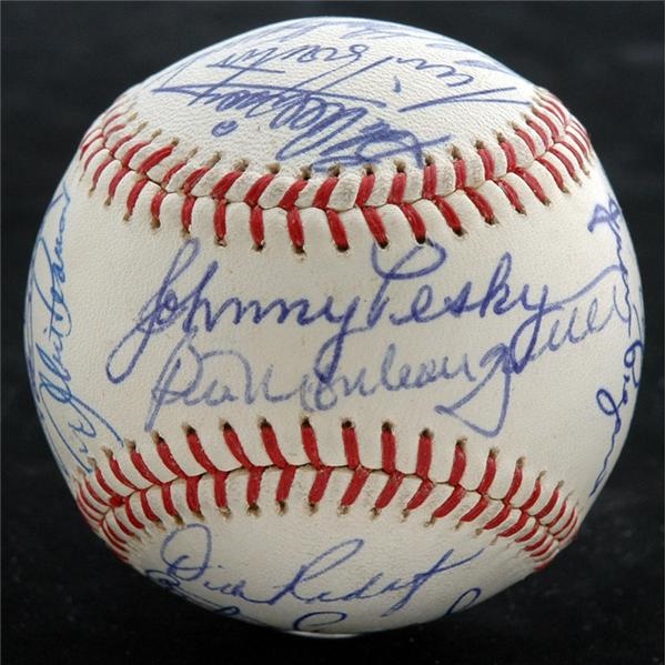 1963 American League Signed All Star Baseball