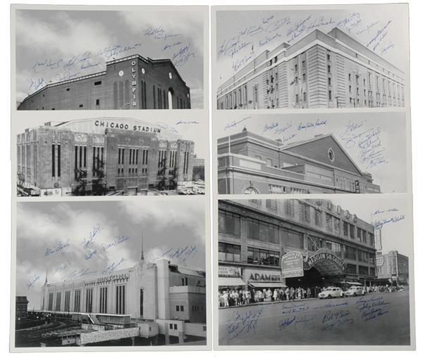 Hockey Memorabilia - The Original Six Signed Stadium / Arena Photos (6)