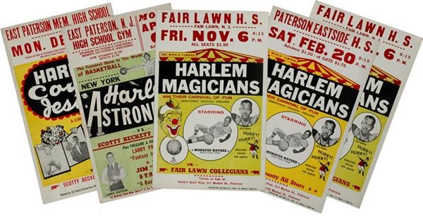 Basketball - 16 Harlem Magicians Broadsides with Marquis Hayes